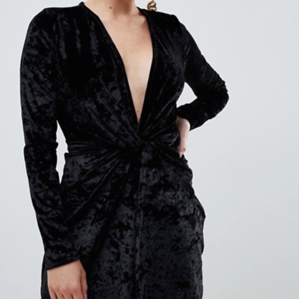 ASOS Black Velvet Dress